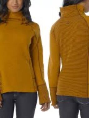 2/$20 Prana Lucia sweater yellow-brown Large